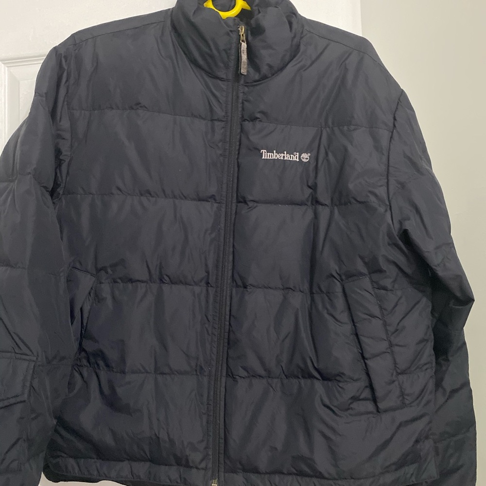 Men’s Black Timberland Puffer Jacket - Large